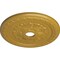 Ekena Millwork Palmetto Ceiling Medallion (Canopies up to 3 5/8"), 23 5/8"OD x 3 5/8"ID x 1 5/8"P, Iridescent Gold CM23PMIGS - alternate 2